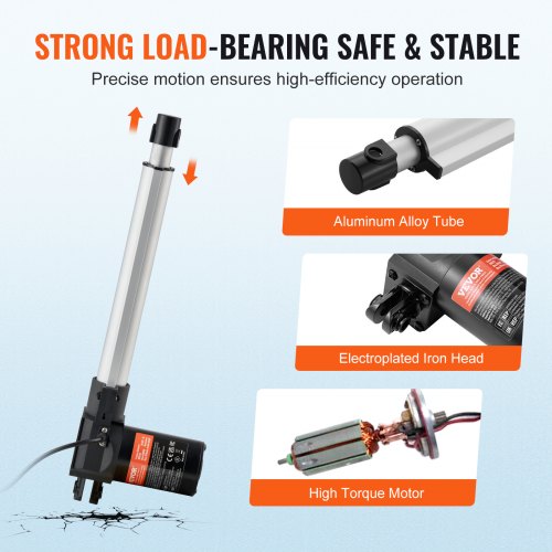VEVOR 24V Linearaktuator-Kit 10 Zoll 0,98"/s 220lbs/1000N mit IP44-Schutz