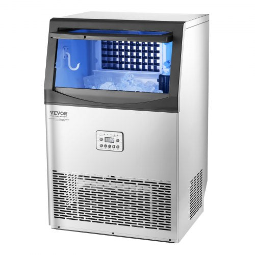 VEVOR Kommerzielle Eisbereiter Eismaschine 40,82kg/Tag LED Anzeige Restaurant