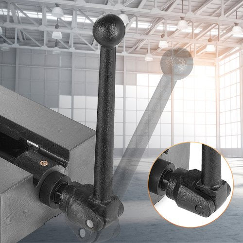 VEVOR Schraubzwingen-Schraubstock, 45 mm Backenhöhe 150 mm Kieferbreite Tischschraubstock, 29 KN Max. Spannkraft Werkbank Schraubstock, Schraubstock Drehbar aus Stahl, CNC Werkzeugmaschine Zubehör