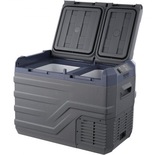 VEVOR Tragbarer Kühlschrank Gefrierfach Auto 32L Dual Zone Tragbar 60W Kühlbox