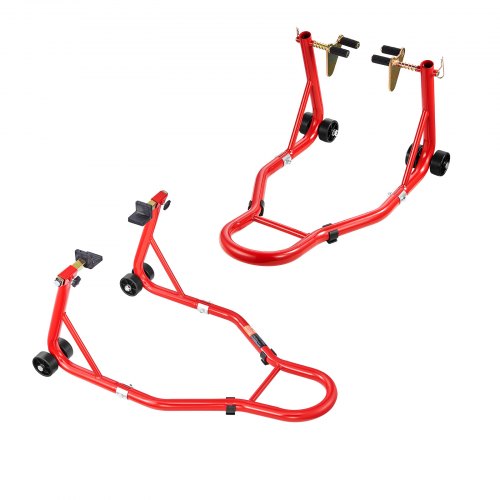 VEVOR Motorrad-Ständer vorne und hinten Spoolift Paddock-Schwinge Arm Rot 385kg