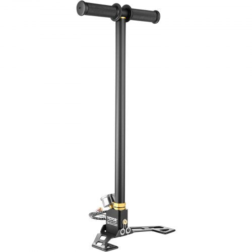 VEVOR Handluftpumpe, 4500 psi Luftgewehrpumpe, 310Bar PCP-Pumpe 3 Stage Luftgewehr Lade Stirrup Handpumpe, Handbügelpumpe Dreistufige Steigbügelpumpe, Handluftpumpe Kompletter Zubehörsatz