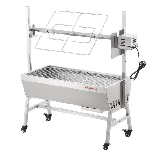 VEVOR Lammgrill Spanferkelgrill Spießbratengrill 42W  61kg Elektrisch BBQ