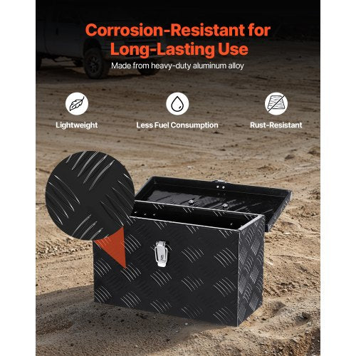 VEVOR Werkzeugkasten aus Aluminium für Ladeflächen von Pickups 406x190x254mm