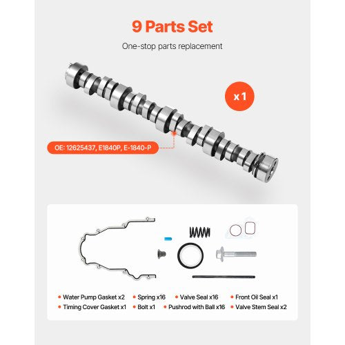 VEVOR Nockenwellensatz Steuerdichtung für  LS1, LS6, LS2, LQ4 und LQ9 Motoren