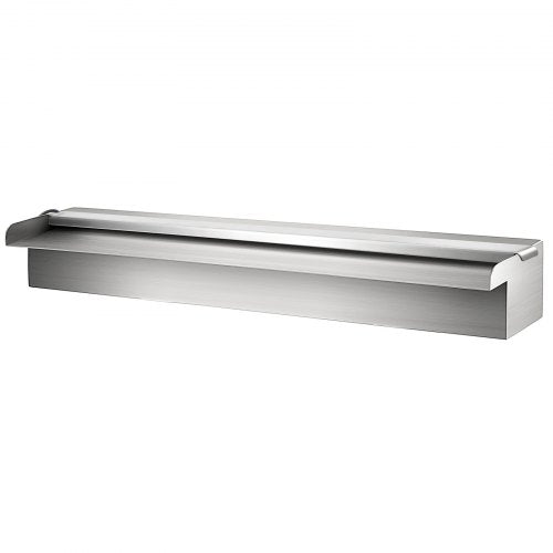 VEVOR Schwalldusche Wasserfall Poolfontäne Led 23,6  x 4,5 x 3,1  Poolbrunnen 1,3 Wasserfontäne 0,87 Dekoration Gartenteich