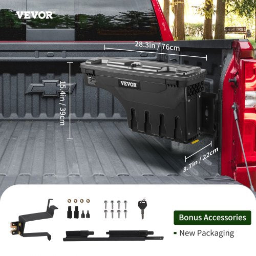 VEVOR LKW Staubox Staukasten Anhänger Deichsel 25L Kapazität Werkzeugkasten 34kg