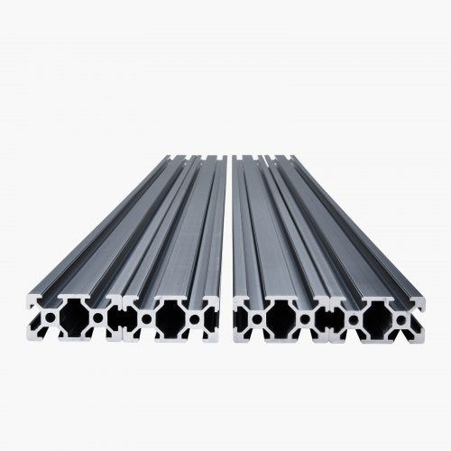 VEVOR 4er Set Aluprofil 1000mm Nutenprofil 2040 Aluminium Linear Schiene