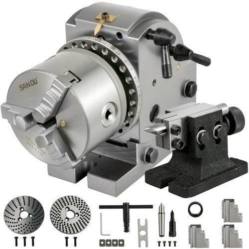 4" Teilapparat Rundtischteilkopf ø100mm Horizontal Vertikal Fräsmaschine Bs-0