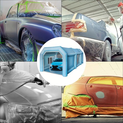 VEVOR  Aufblasbares Lackierzelt Auto Lackierkabine Lackierkabine Sprühzelt Werkstatt