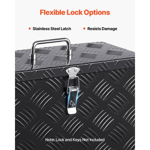 VEVOR Werkzeugkasten aus Aluminium für Ladeflächen von Pickups 406x190x254mm