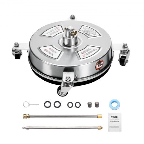VEVOR 325mm Hochdruckreiniger Oberflächenreiniger 4000PSI 2 verlängerte Stäbe