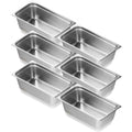 VEVOR 6 x Hotelpfannen Gastronormbehälter Edelstahl 530x327x150mm 20,2L