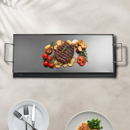 VEVOR Flache Grillplatte Grillpfanne Karbonstahl BBQ Kochgeschirr 812x310mm