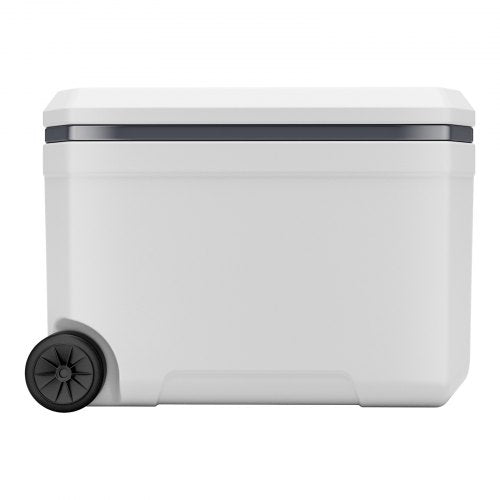 VEVOR Tragbare Kühlbox Isoliert Rollbar mit Getränkehalter 45Qt(64Dosen)
