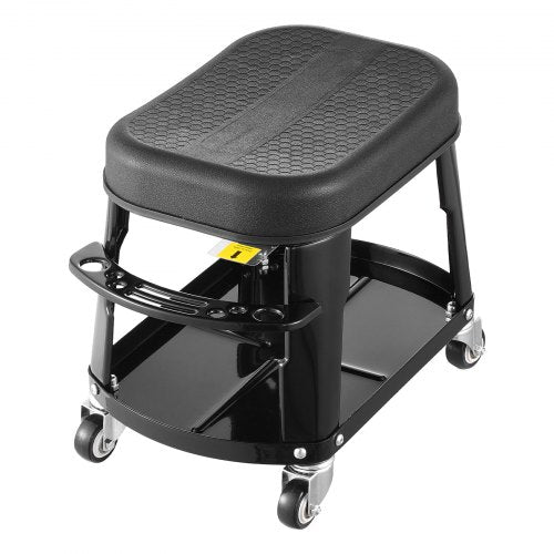 VEVOR Mechanikerhocker Rollbare Werkstattsitz 136kg mit Werkzeugablage Drehbar