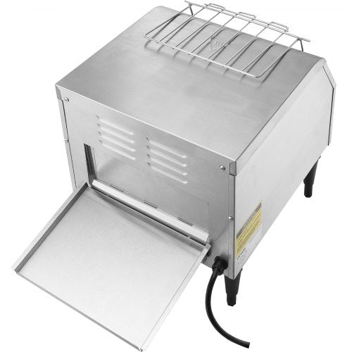 VEVOR Durchlauf-Toaster 1770 W Förderbandtoaster, Kettentoaster, Drei Einstellbare Modi 150 / 300 / 450 Scheiben pro Stunde, Kommerzieller Toaster Förderband Edelstal Restaurants, Bäckereien
