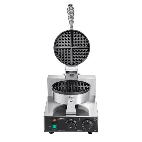 VEVOR Kommerzielles Waffeleisen Waffel Maker 1230W 4 Fächerfömige Waffeln