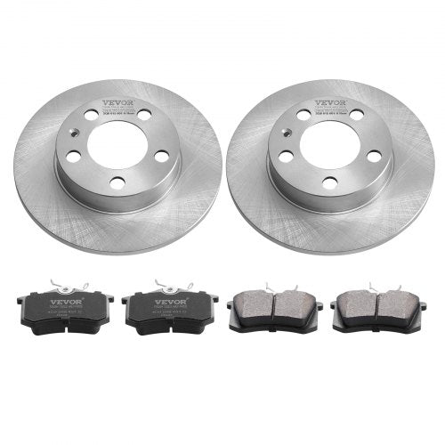 VEVOR Bremsensatz Hinterachse Bremsscheiben Bremsbeläg Ersatzsatz 232mm