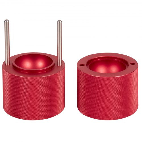 VEVOR Eiswürfelbereiter Eiswürfelformen Satz 60 mm, Eiswürfelform Eiskugelform mit Eiszange &amp; Tropfschale, Alu Rote Strapazierfähige Eiswürfelformen Eiswürfelbehälter Whisky Americano, Saft &amp; Milch