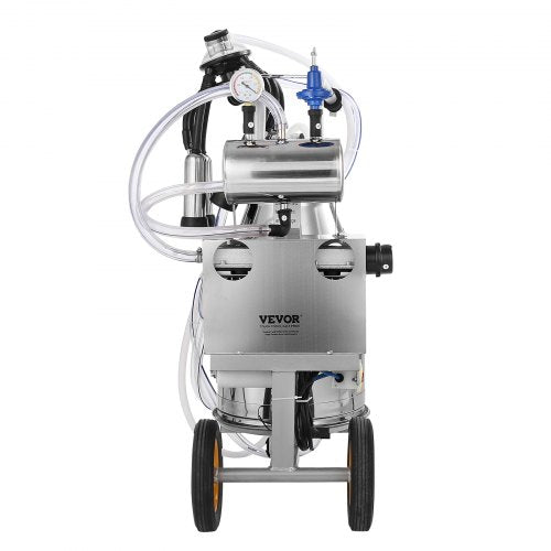 VEVOR Elektrische Kuh Melkmaschine Melkausrüstung 25L 304 Edelstahl
