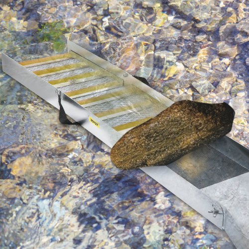 VEVOR Faltbare Schleusenbox aus Aluminiumlegierung, Kompakte 127 cm Schleusenboxen für Gold, Leichte Goldschleusenausrüstung, Tragbare Schleusenboxen mit Bergmannsmoos, Fluss, Bach usw.