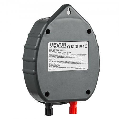 VEVOR Weidezaungerät 10kV 1J AC DC Elektrozaungerät 3km Reichweite Weidegerät