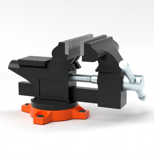 VEVOR Schraubstock Amboss 240° drehbar 1,5-4,5 cm Spannweite Werkbankschraubstock