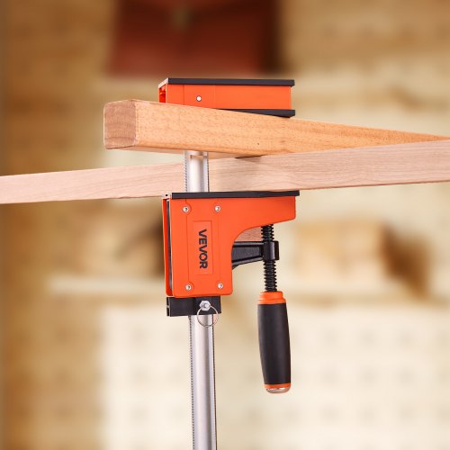 VEVOR 2 x Stangenklemmen für Holzbearbeitung 60,96cm Parallelklemmen-Set Orange