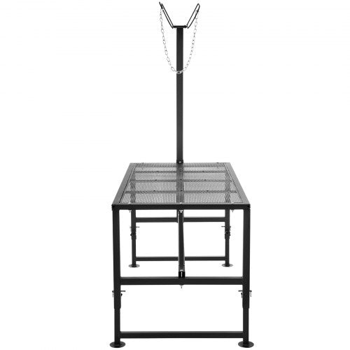 VEVOR Viehständer Trimmständer Scherständer 1195x595mm 1170-1630mm schwarz