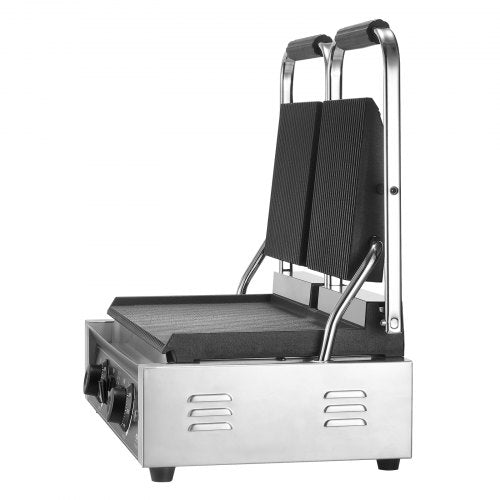 VEVOR Kommerzielle Panini Grill Doppelplatte Sandwichmaker-Platte 485x230mm