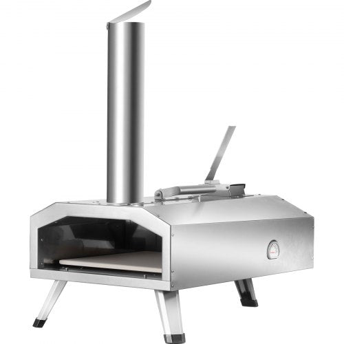 VEVOR Outdoor-Pizzaofen Tragbarer Holzpellet-Pizzaofen Edelstahl-Grill 30cm
