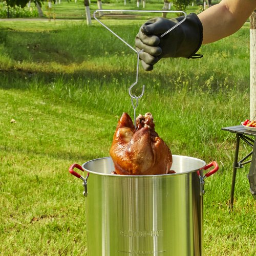 VEVOR 30 Qt Truthahn-Fritteuse, Propankessel, Dampfgarer, Suppentopf, Aluminium, für den Außenbereich