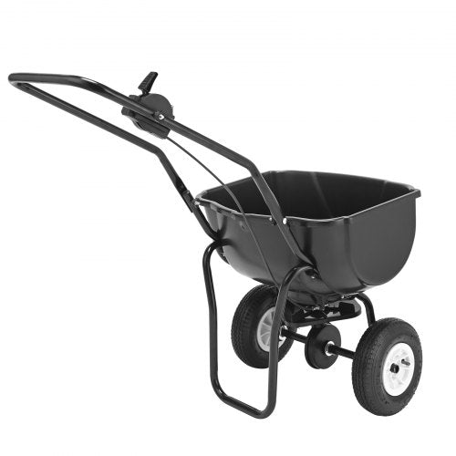 VEVOR 60LB Broadcast Spreader Walk-Behind Rasenstreuer Dünger Gartensämaschine