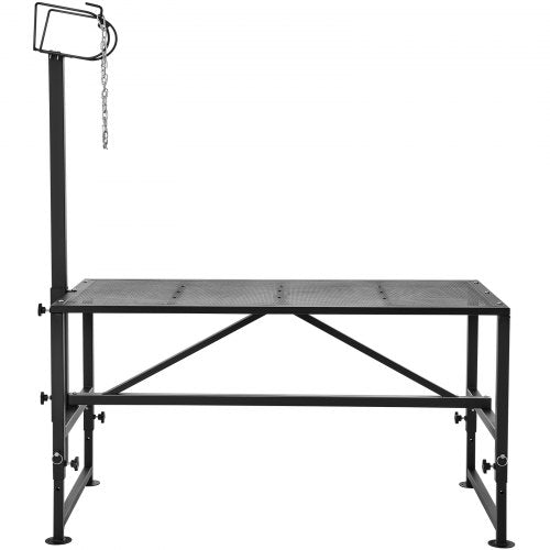 VEVOR Viehständer Trimmständer Scherständer 1195x595mm 1170-1630mm schwarz