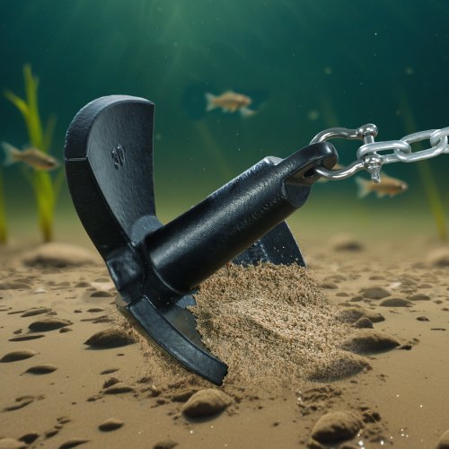 VEVOR Flussanker Bootsanker aus Gusseisen mit Schwarzer Vinylbeschichtung 13,6 kg, Pilzanker in Marinequalität für Boote bis zu 9,14 m, Beeindruckende Haltekraft in Flüssen und Seen mit Schlammboden