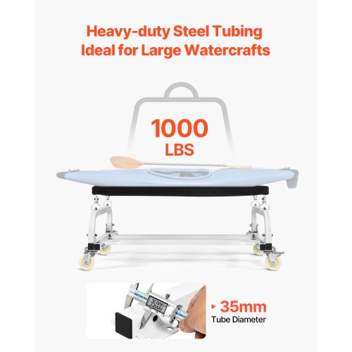 VEVOR Bootswagen 454 kg Jet Ski Dolly Kajak Transportwagen Kanuwagen Slipwagen
