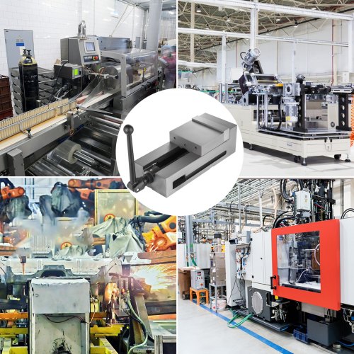 VEVOR Schraubzwingen-Schraubstock, 45 mm Backenhöhe 150 mm Kieferbreite Tischschraubstock, 29 KN Max. Spannkraft Werkbank Schraubstock, Schraubstock Drehbar aus Stahl, CNC Werkzeugmaschine Zubehör