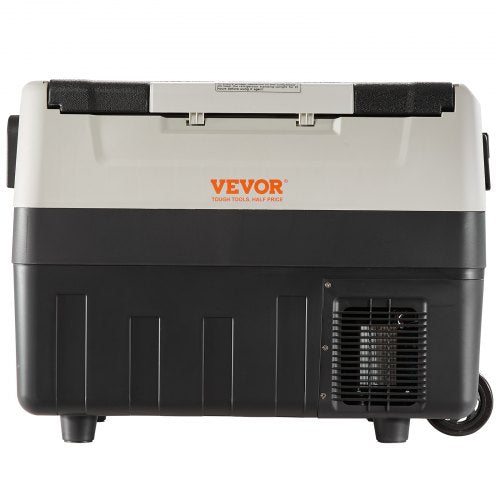 VEVOR Camping Kühlschrank 35 L Kühlboxen 12 / 24 V Rollbare Elektrische Gefrierbox 2 in 1 Doppelzone Auto Kühlschrank Kompressor zum Warmhalten und