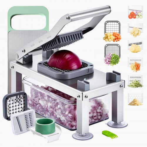 VEVOR Gemüseschneider Multischneider Set Lebensmittel-Veggie-Chopper 8 Klingen