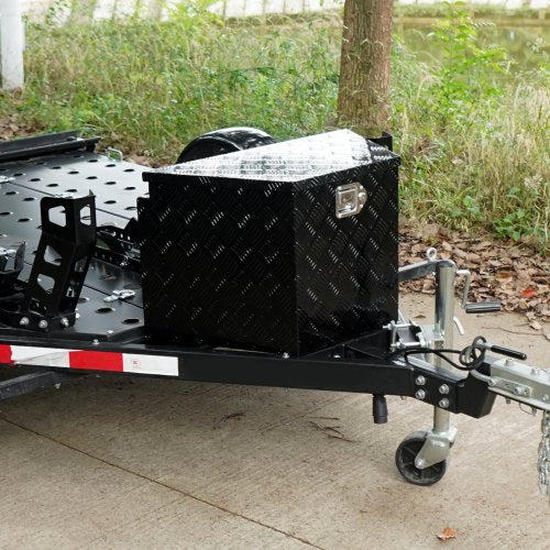VEVOR Anhänger-Zungenbox Anhängerbox Werkzeugkasten 737 x 410 x 460 mm, Aluminiumlegierung Anhängerbox-Aufbewahrung mit Schloss &amp; Schlüsseln,  Anhänger-Zungen-Werkzeugkiste für Wohnmobil usw.