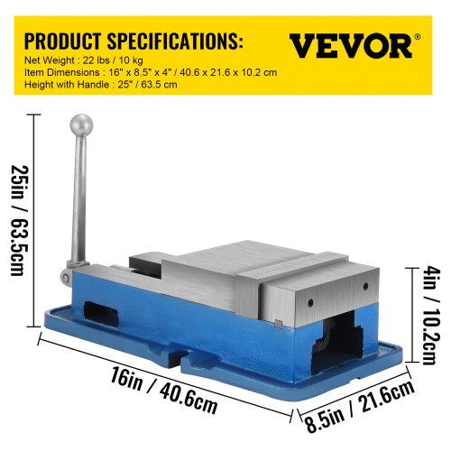 VEVOR Schraubzwingen-Schraubstock 152 mm, Tischschraubstock 152 mm, Bench Clamps 150 mm, Metall Professionelle Gusseisen Schraubstock für Säulenbohrer Breite Backen
