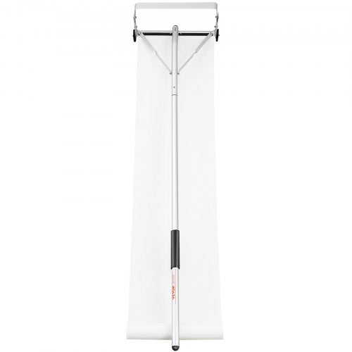 VEVOR Schneeschaufel Dach 48 cm, Reichweite bis 9 m, Dachschneeräumer aus Aluminium, Schneeschieber mit Schutzrädern, rutschfestem Griff und Gleittuch Schneeräumer Dachräumer