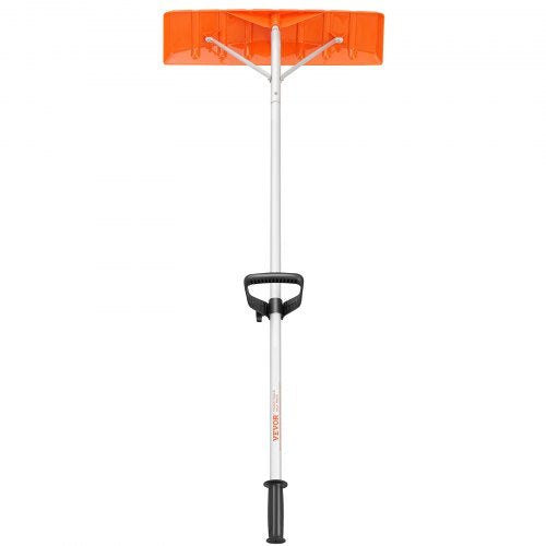 VEVOR Schneeschaufel Dach 64 cm, Einstellbereich 1,52 bis 6,4 m, Dachschneeräumer aus Aluminium und ABS Schaufel, Schneeschieber Schneeräumer Dachräumer mit Rutschfester Griff