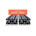 VEVOR 4er Set Aluprofil 600mm Nutenprofil 4040 Aluminium Linear Schiene