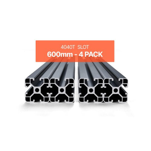 VEVOR 4er Set Aluprofil 600mm Nutenprofil 4040 Aluminium Linear Schiene