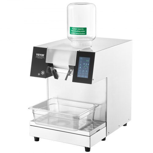 VEVOR Kommerzielle Schneeflocken-Eismaschine 180kg/24h Eisrasierer Touch-LCD