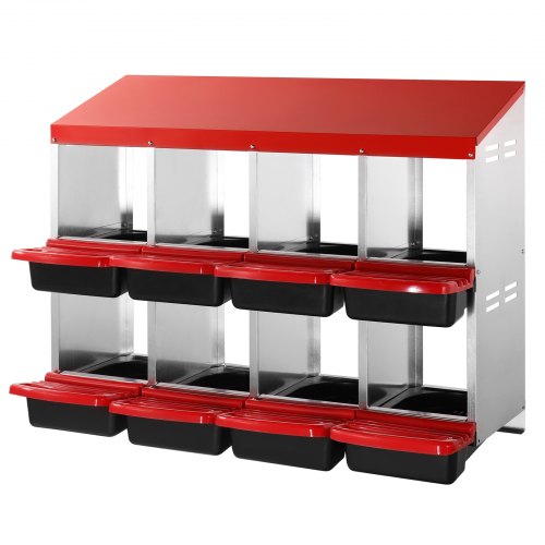 VEVOR Legenest Hühner 8 Abteile Hühnernest mit Belüftungslöchern 1060x525x800mm