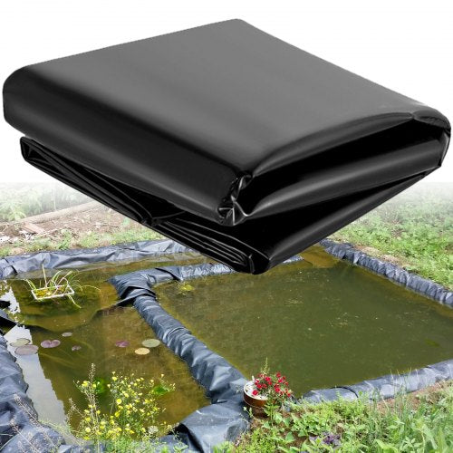VEVOR LLDPE-Teichfolie 6 x 7,6 m, Teichfolie 20 Mil, Fischteichfolien für Wasserfall, Teich und Fischteiche