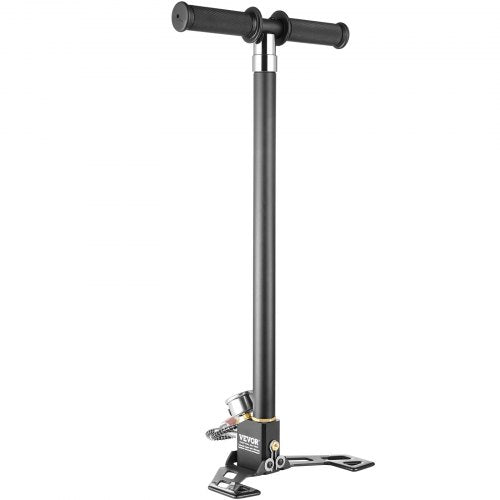 VEVOR PCP-Handpumpe, 4-stufig, 30 MPa 4500 PSI Hochdruck-PCP-Luftgewehr-Füllbügelpumpe mit Öl-Feuchtigkeitsfilter-Manometer, Edelstahl für Luftgewehre, Tauchflaschen, Paintball-Füllreifen